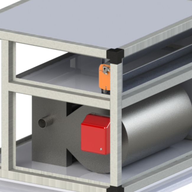 Приточный агрегат климатический наружного исполнения с газовым нагревом