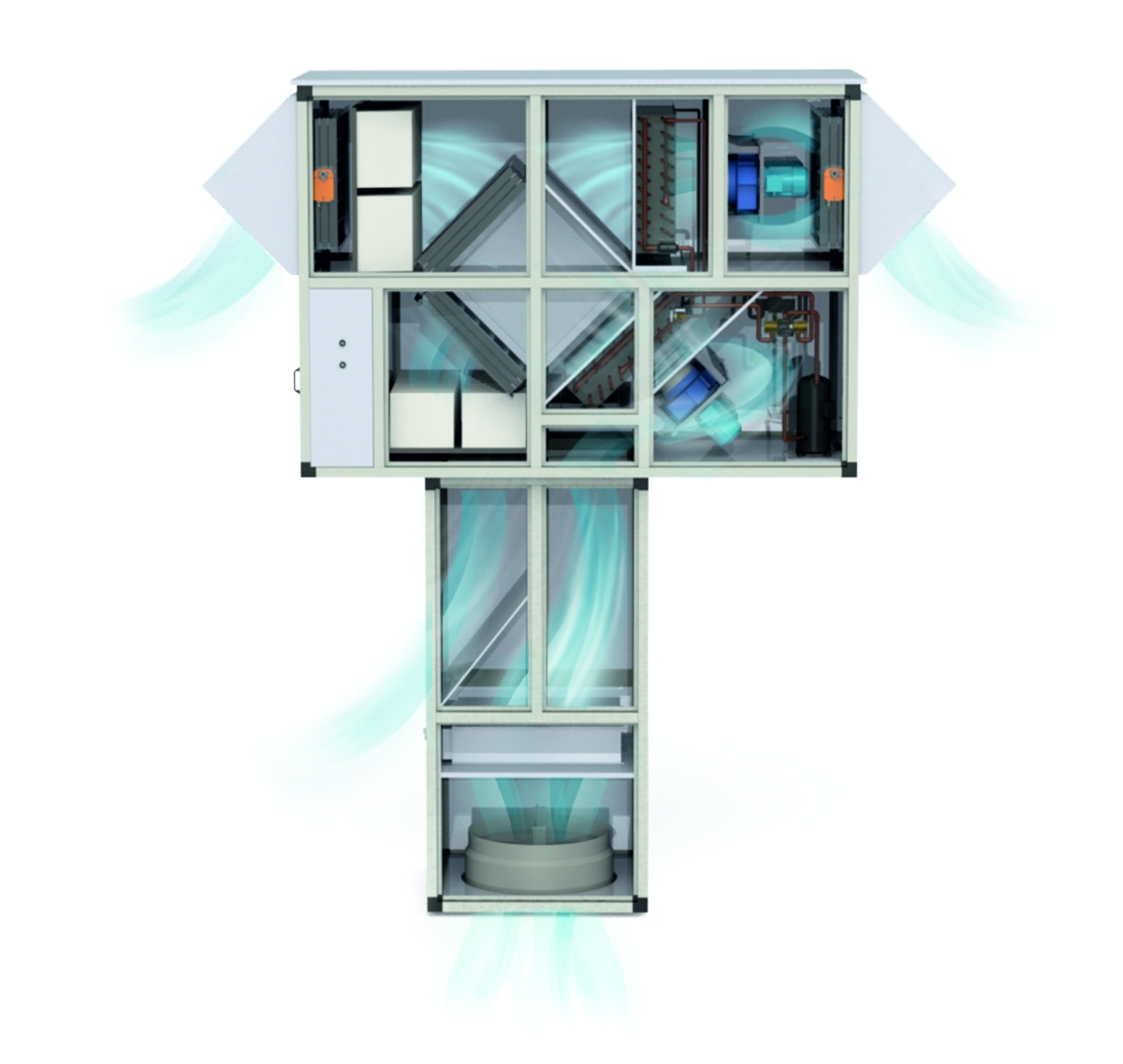 Крышные кондиционеры Т-образного типа